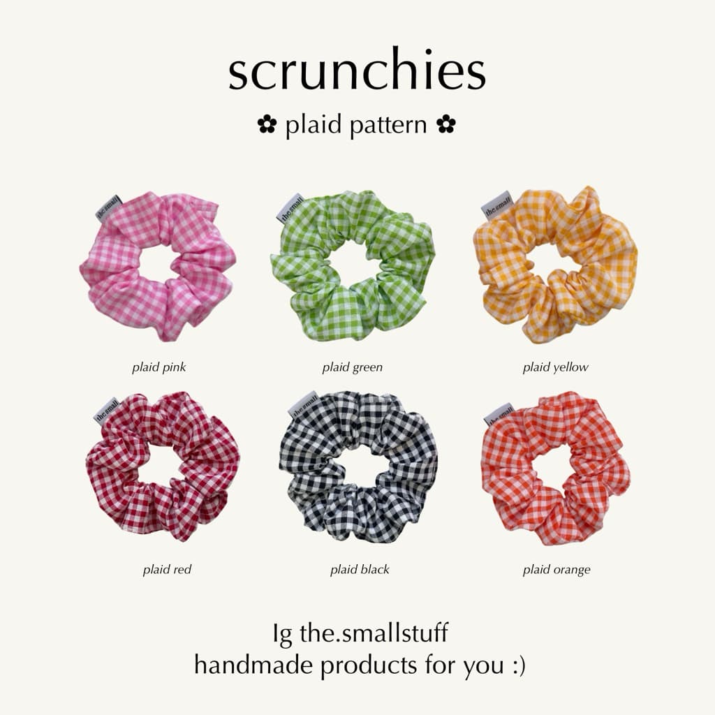 scrunchies | ยางรัดผมลายสก็อต by the.smallstuff รูปที่ 1