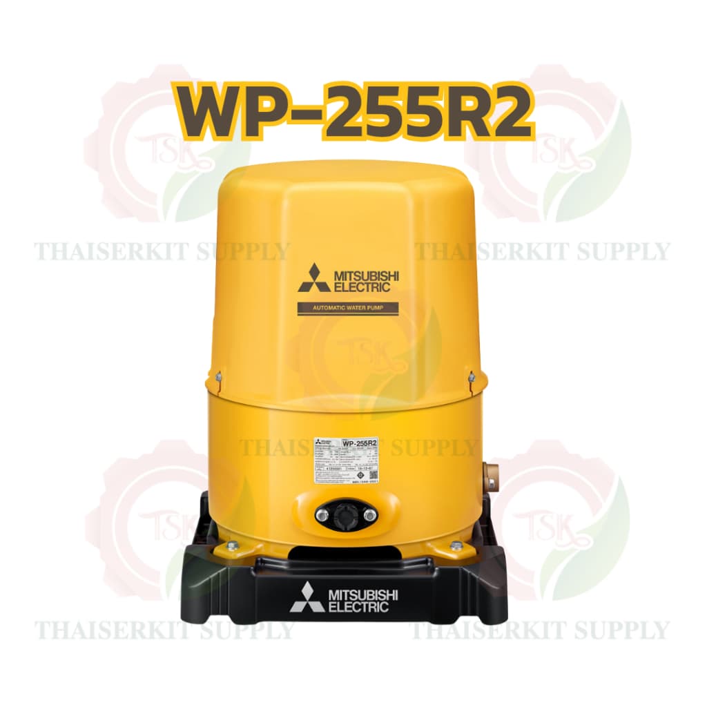 MITSUBISHI ปั๊มอัตโนมัติ รุ่น WP-85R2 / WP-105R2 / WP-155R2 / WP-205R2 / WP-255R2 / WP-305R2 ถังกลมสีเหลือง รูปที่ 6
