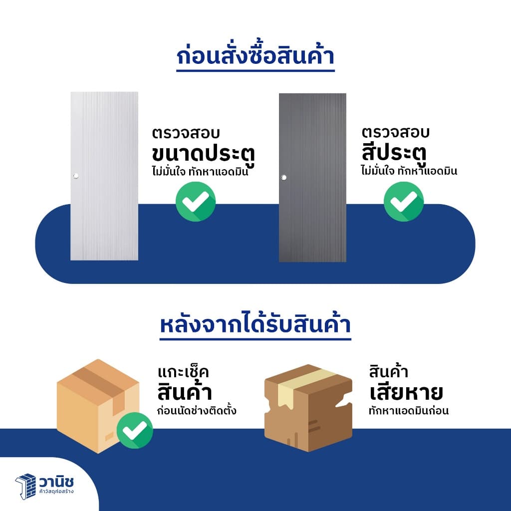ประตู uPVC Eco-door กระจกนิรภัย ขนาด 80 x 200 ซม. แบบเจาะลูกบิด กันน้ำ กันปลวก ไม่ลามไฟ สำหรับภายในและภายนอก รูปที่ 9