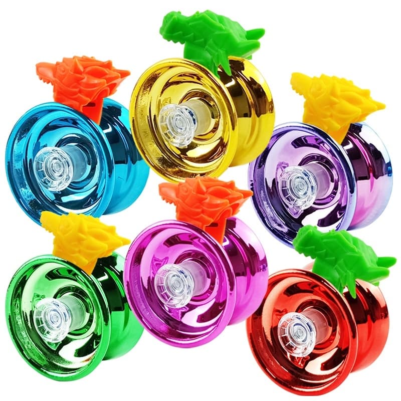 Yoyo โยโย่อลูมิเนียม เกรดพรีเมี่ยม ฟรีได้ พร้อมแหวนใส่นิ้ว เกรดพรีเมี่ยม ของเล่นเด็ก ของสะสม ยุค90 ลูกดิ่ง รูปที่ 9