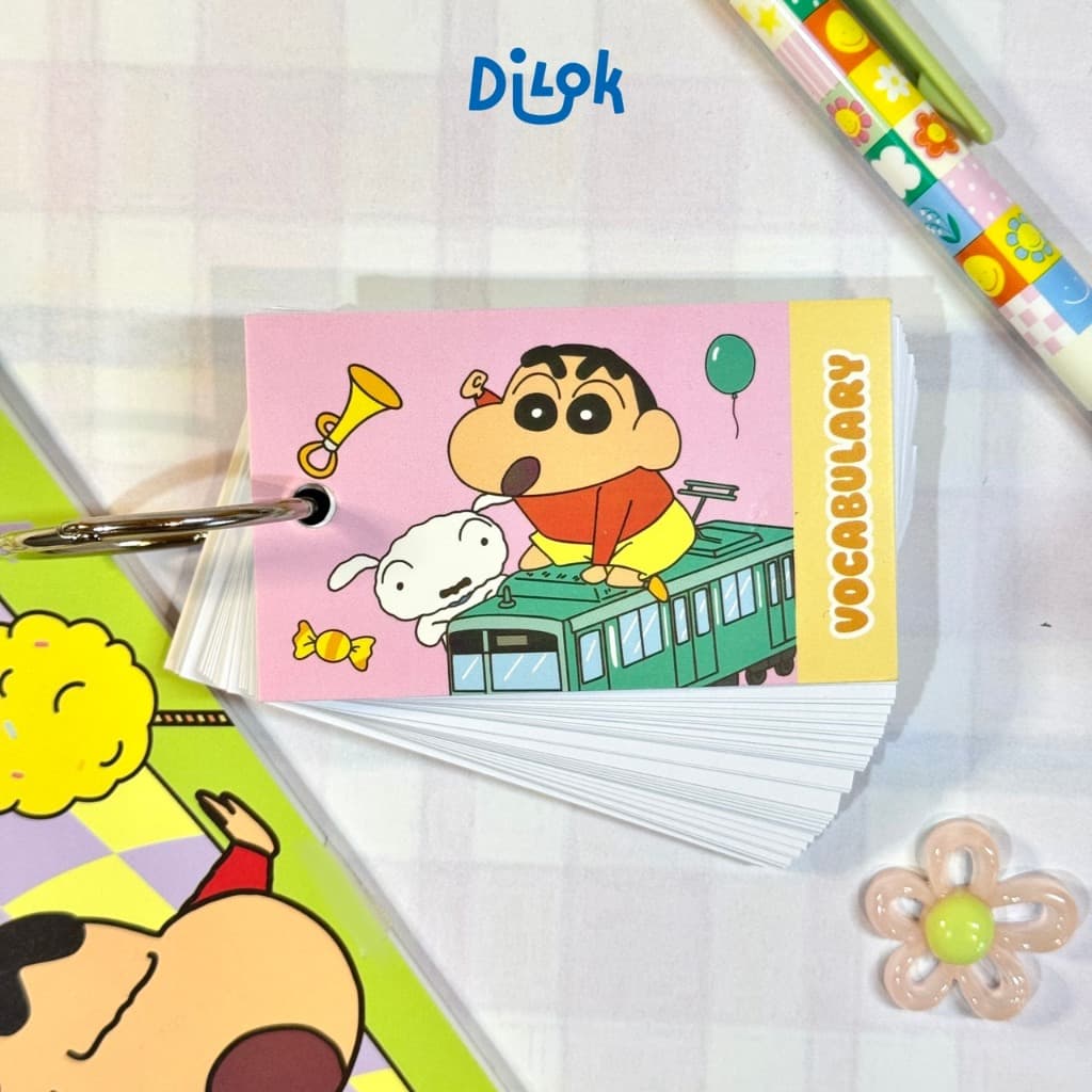 Crayon Shinchan Vocabulary Note สมุดจดศัพท์ชินจัง สมุดพกคำศัพท์ จำนวน 100 แผ่น มีห่วง รูปที่ 5