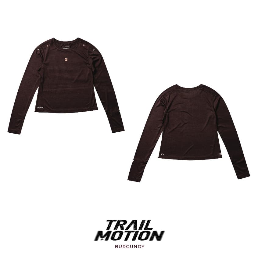 yupster Women's TRAIL MOTION Running Long Sleeves เสื้อวิ่งของผู้หญิง แขนยาว รุ่นเทรลโมชั่น รูปที่ 4