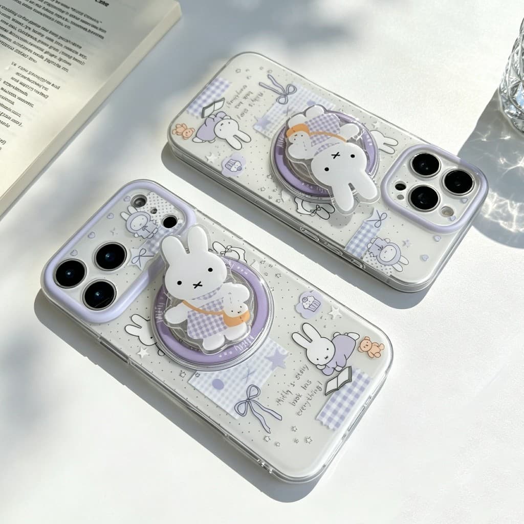 เคส IMD สำหรับ ต่ายม่วง iphone17promax 17 17pro 16promax 13 14 15 16plus 11 14promax งานด้าน ไม่เป็นรอยนิ้วมือไอโฟน16 รูปที่ 9