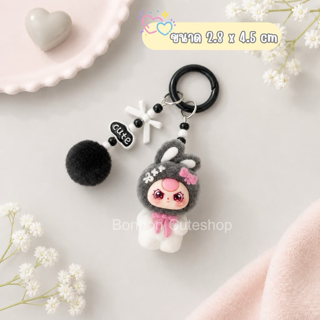 ตุ๊กตากระต่ายสีทูโทนห้อยมือถือ ที่ห้อยมือถือ สายคล้องโทรศัพท์ by bonbon cuteshop รูปที่ 8
