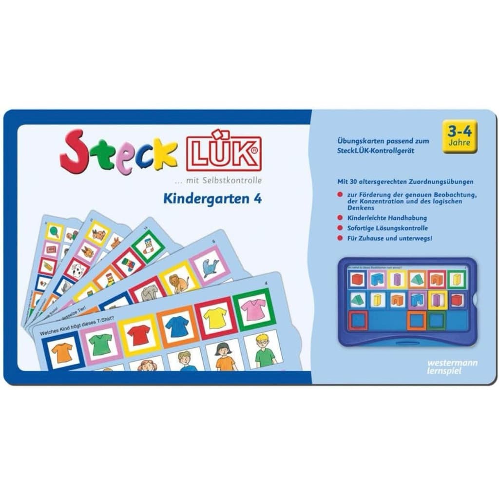 SteckLÜK Cards Kindergarten เฉพาะแบบฝึกหัด เล่นคู่กับ controller ของเล่นพัฒนาสมอง สำหรับน้องอายุ 3 ขวบขึ้นไป รูปที่ 3
