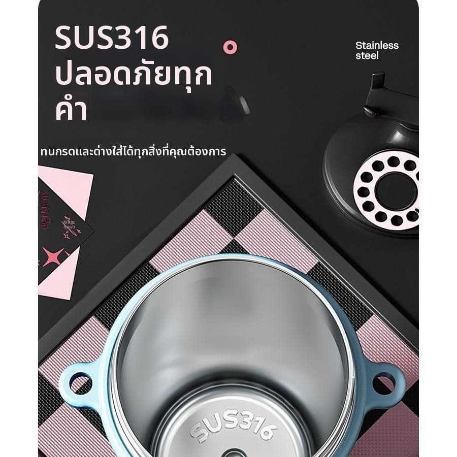 แก้วเก็บความเย็น สแตนเลสSUS316L เก็บความร้อน-เย็นได้ มีสายคล้อง ที่กรองชา เก็บความร้อน-เย็นได้ 750ml รูปที่ 9