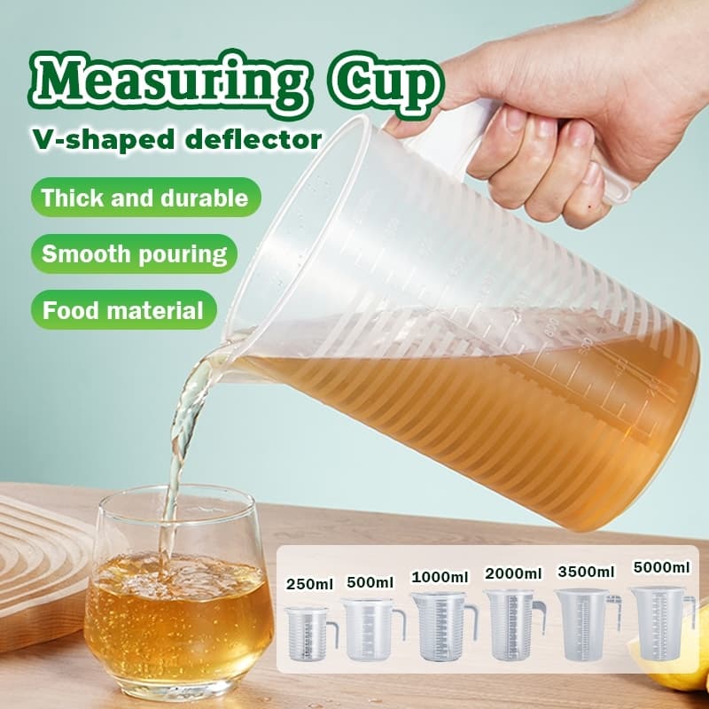 ถ้วยตวงพลาสติกใส 5000ml ทนความร้อน พร้อมฝาปิด ผลิตจาก PP เกรดอาหาร รูปที่ 2