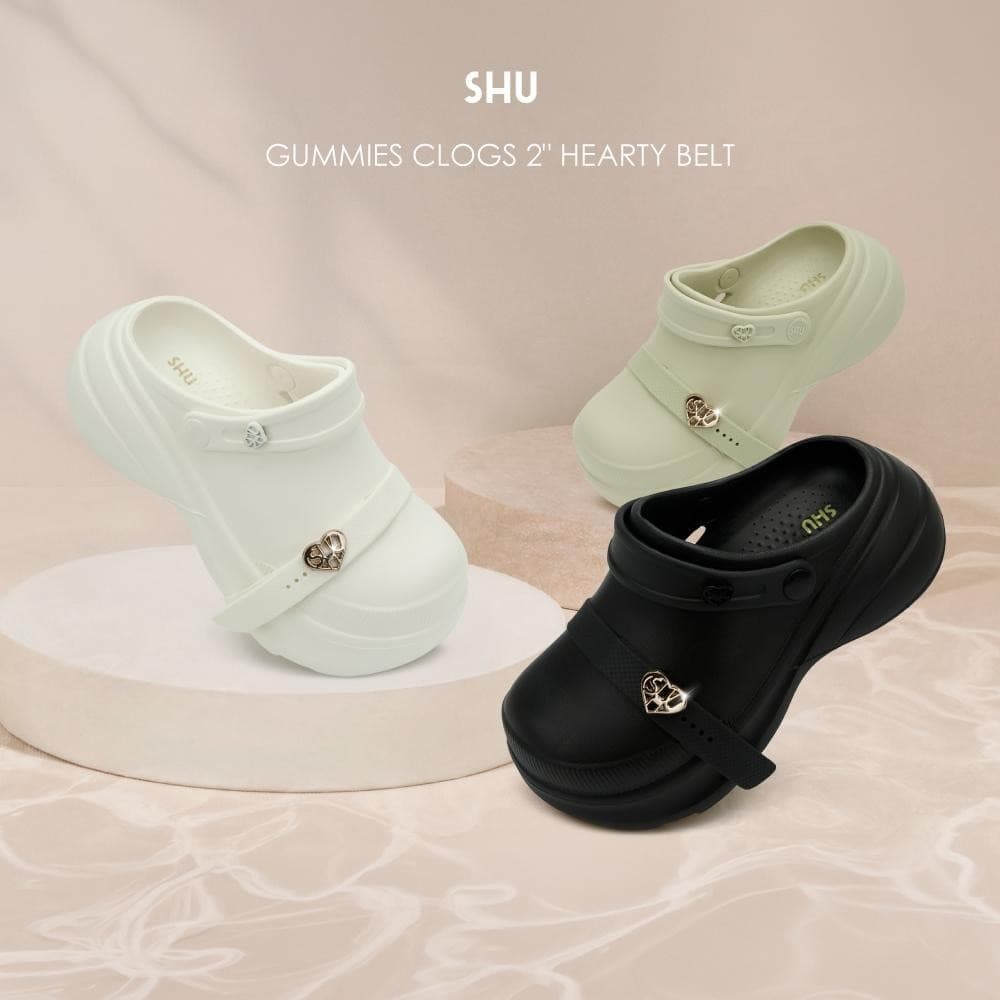 SHU GUMMIES CLOGS 2" HEARTY BELT