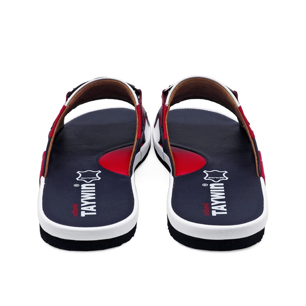 TAYWINแท้ เทวินทร์แท้ รองเท้าแตะพื้นบาง SKN-02 Size39-46 หนังนิ่มกรม-นิ่มขาว-นิ่มแดง-นิ่มเทา รูปที่ 3