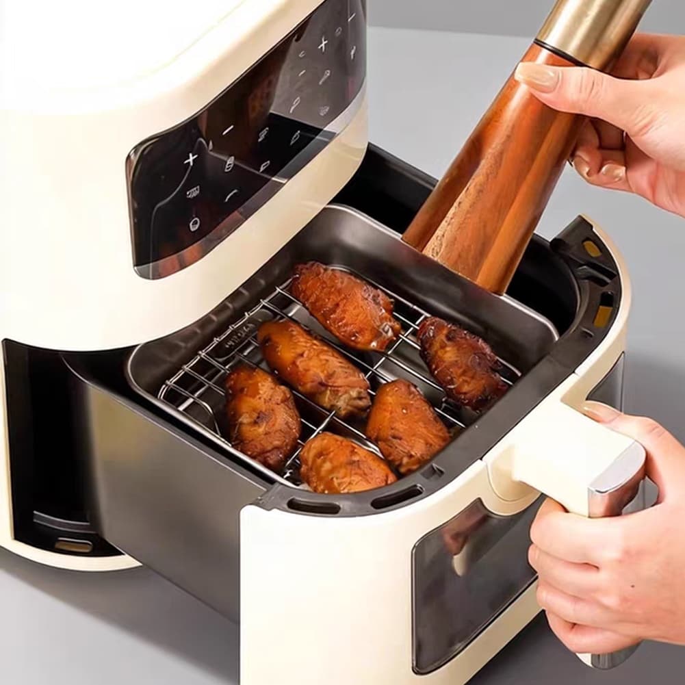 304 Stainless Steel Air Fryer Rack 2cm Raised Feet for Oven Microwave Grid Cooking Rack Even Heat รูปที่ 6
