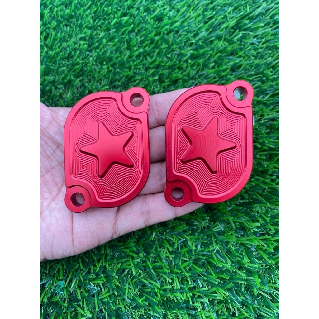 งานกัดลายสวยๆ แถมโอริงทุกชิ้น ฝาวาล์ว ฝาแคม CNC W125S R i มิเนียม ไดร์สี เวฟ125 มั้งกี้ 2วาว คุณภาพสูง ทนทาน รูปที่ 4
