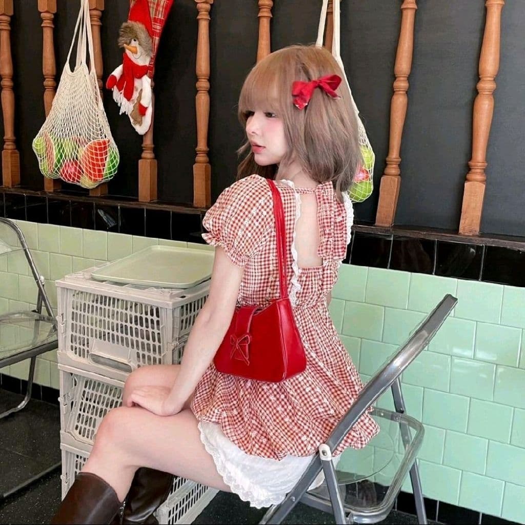 Sherlyn : เสื้อแขนตุ๊กตาเลเยอร์2ชั้น แต่งขอบระบาย รูปที่ 7