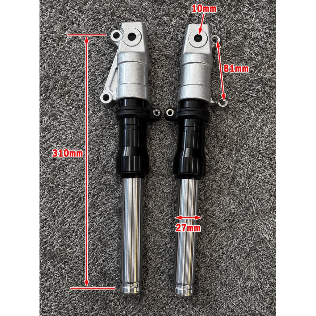 โช๊คหน้าดิสแต่ง โหลดหน้า ระยะ 310 mm Dio ZX / Dio SR แกนหนา 27mm งานสวย เกรดพรีเมียม รูปที่ 3