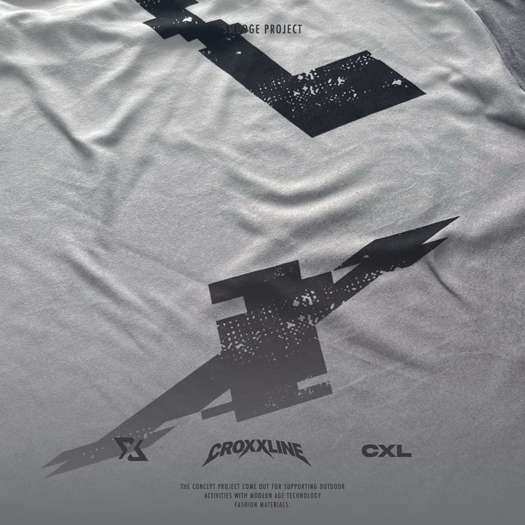 croxxline smudge project เสื้อยืด freestyles ทรง boxy รูปที่ 6