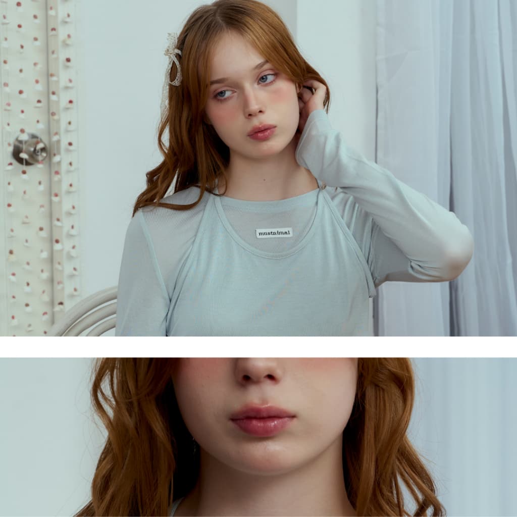 MUSTNIMAL | LAYERED LOVE เสื้อเลเยอร์ผ้าTencel100% รูปที่ 6