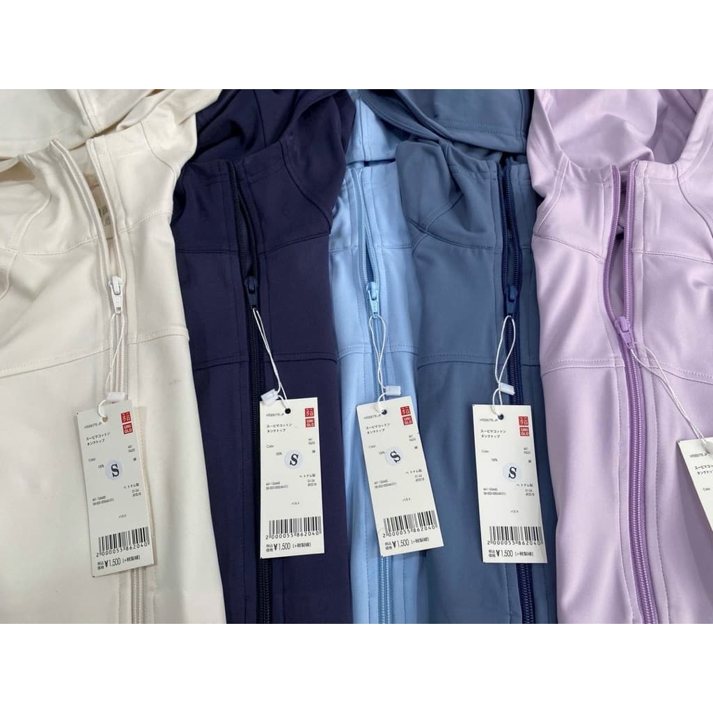 U..niqlo UV Protection เสื้อแขนยาวผ้ายืด ทรงเข้ารูป ผ้านุ่ม ผ้าเย็นๆ ตัวนี้สวยมาก รูปที่ 5