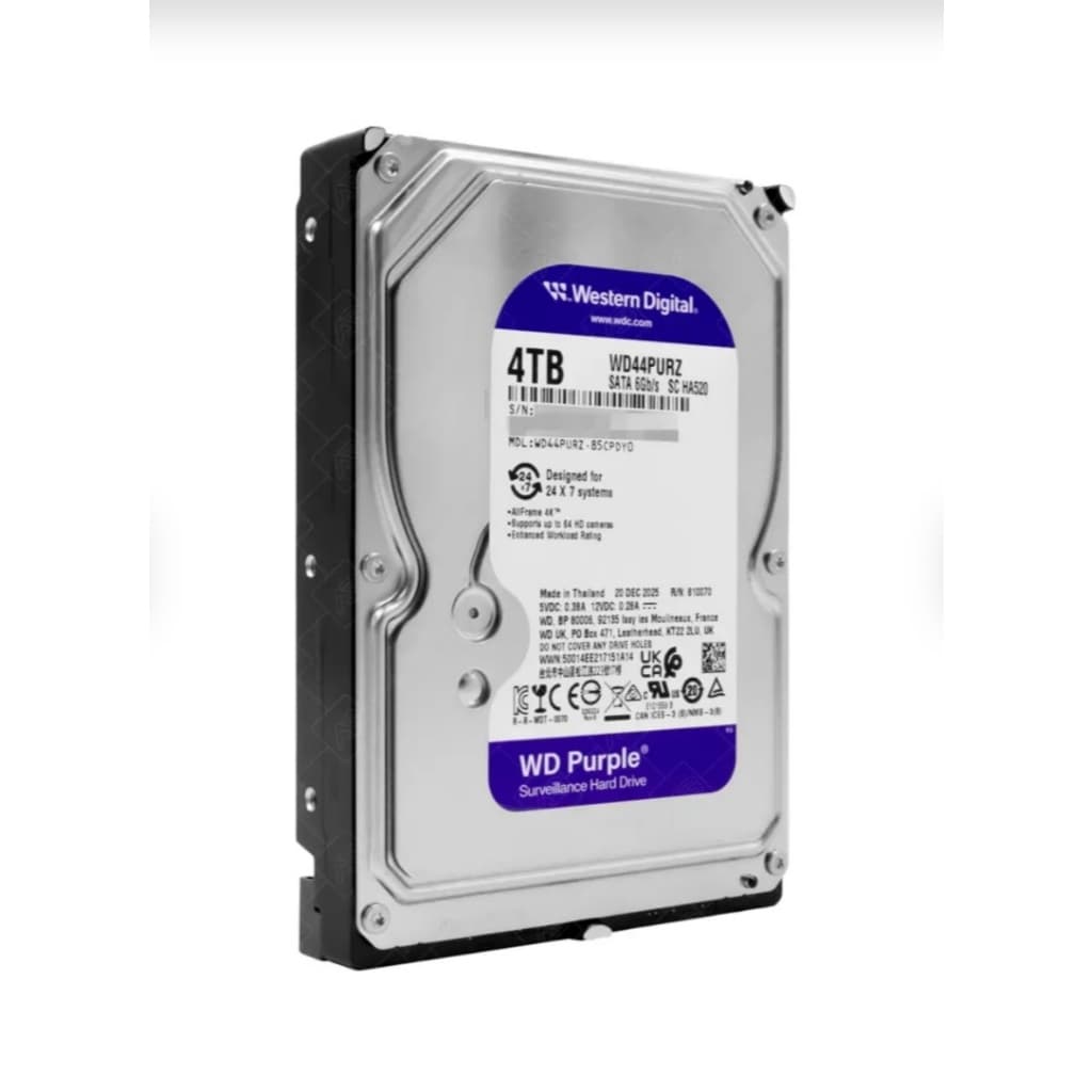 WD Purple HDD 4TB WD44PURZ 5400RPM รูปที่ 2