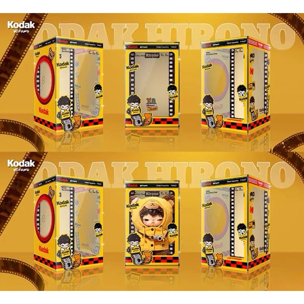 ตู้โชว์โมเดล Hirono × Kodak Click Bear กล่องใส่โมเดล Art toy กล่องอะคิลิคสกรีนฉาก รูปที่ 6