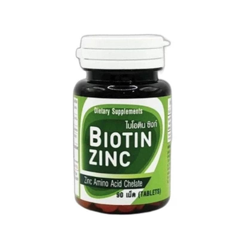 สังกะสีไบโอติน วิตามินและแร่ธาตุ Biotinzinc plue+ / Biotinzinc 90 เม็ด รูปที่ 4