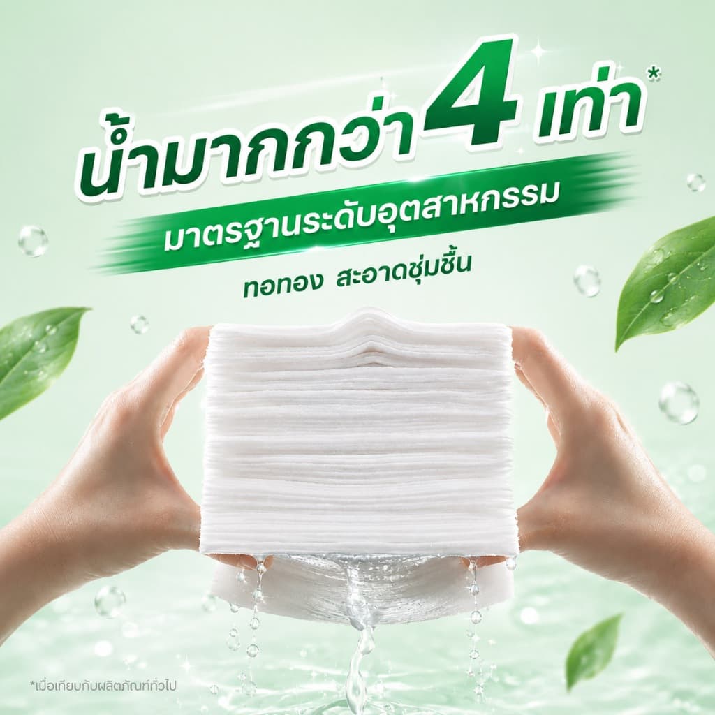Ecoco ผ้าเช็ดทำความสะอาดออร์แกนิค ห่อใหญ่ ทิชชู่ปียก เช็ดสะอาด มั่นใจทุกวัน ดึงใช้งานง่าย พกพาสะดวก รูปที่ 5