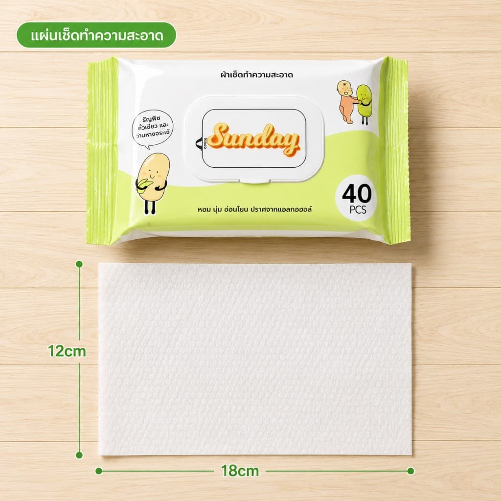 Ecoco ผ้าเช็ดทำความสะอาดออร์แกนิค ห่อใหญ่ ทิชชู่ปียก เช็ดสะอาด มั่นใจทุกวัน ดึงใช้งานง่าย พกพาสะดวก รูปที่ 8
