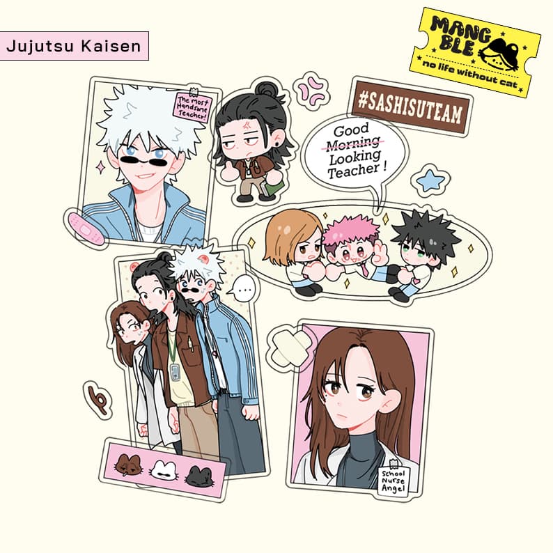 NEW! JJK : Good looking teacher / Sticker and Keyring รูปที่ 2