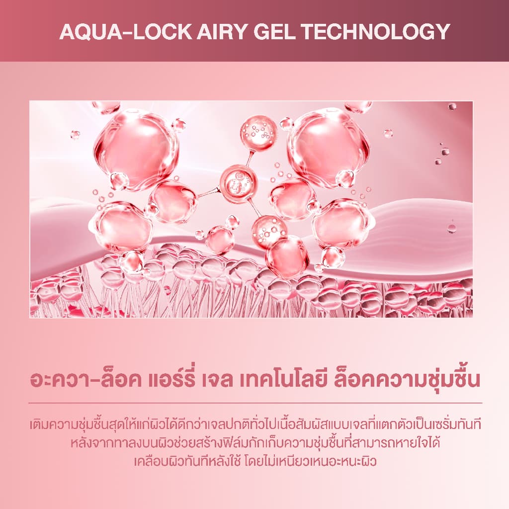 Herbanist Advance Hydro Boost Airy Gel แอร์รี่เจลล็อกน้ำให้ผิว เนื้อบางเบา ผิวชุ่มชื้นผิวอิ่มฟูยาวนาน รูปที่ 5