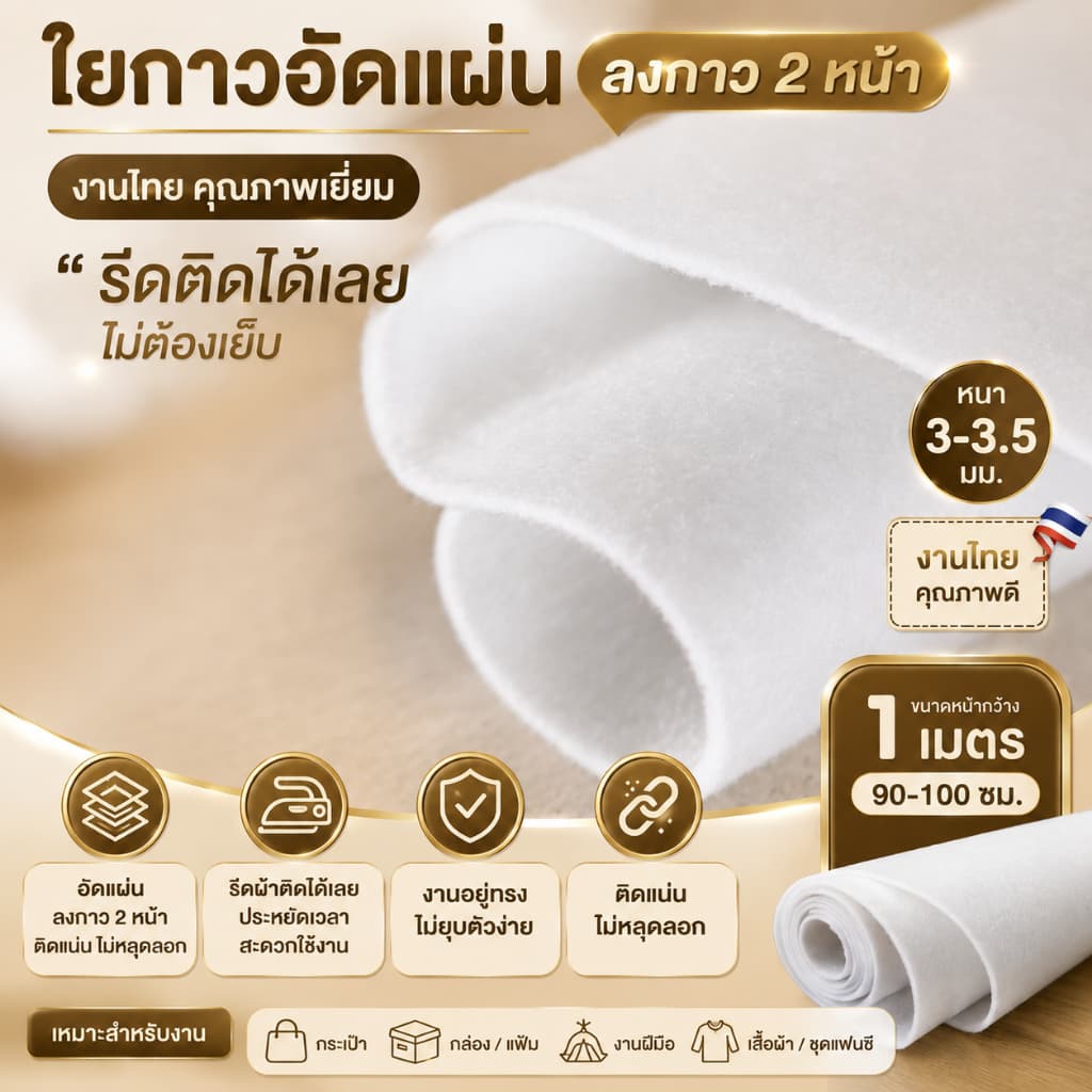 ใยอัดแผ่นลงกาว 1 หน้า ขนาด 320 กรัม รูปที่ 2