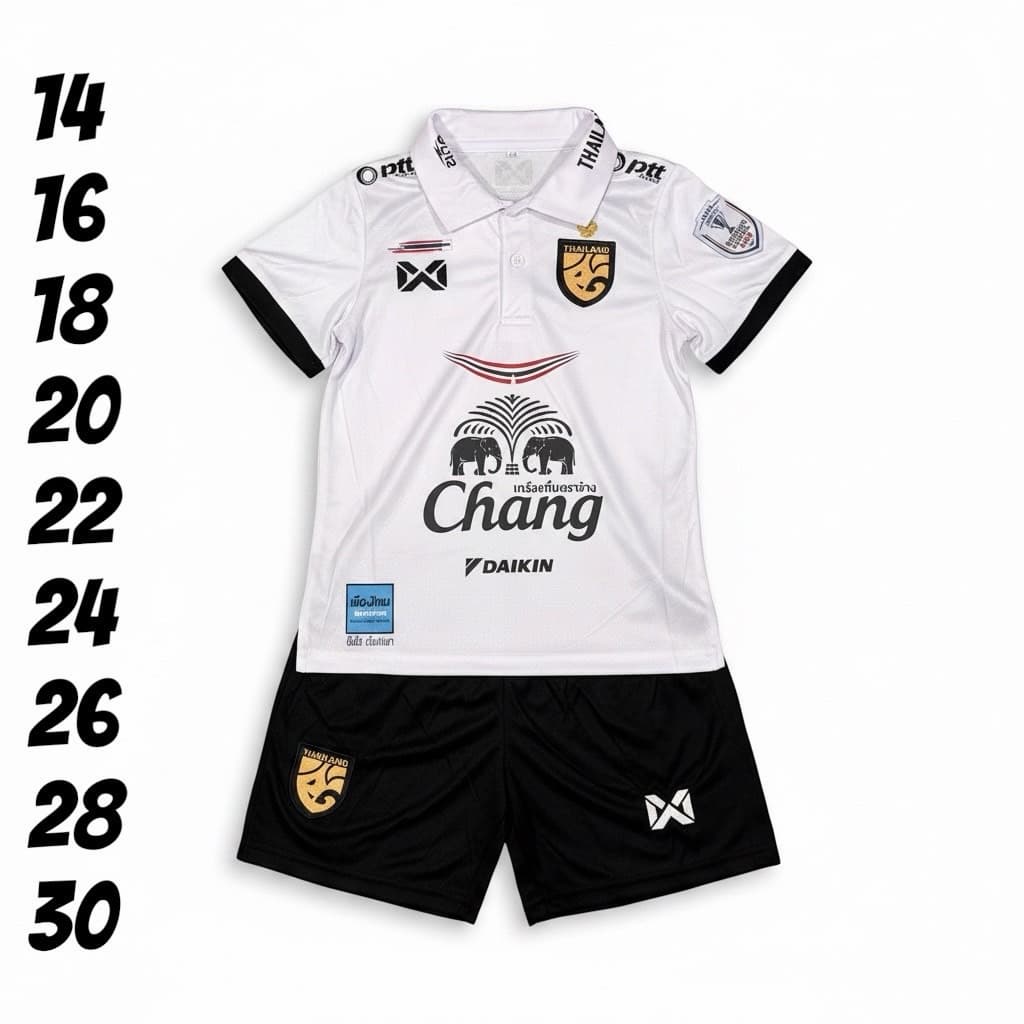 ชุดบอลชุดกีฬาเด็กเสื้อพร้อมกางเกงผ้านิ่มเย็นใส่สบายไม่ระคายเคืองต่อผิวซักรักษาง่ายใส่ได้ทั้งเด็กหญิงแหละชาย รูปที่ 9