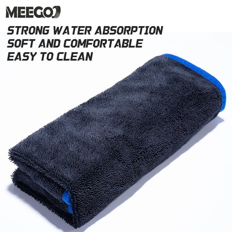 MeeGoo ผ้าไมโครไฟเบอร์เช็ดรถ ผ้าขนหนูหนังนิ่ม ผ้าเช็ดรถ ไมโครไฟเบอร์ ดูดซับได้ดี บ้านๆ ขัดเงา รูปที่ 8