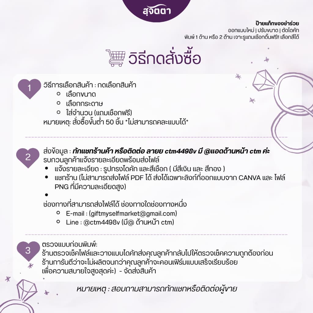 ปริ้นป้ายห้อยของชำร่วยสำหรับมีไฟล์พร้อมปริ้น ของชำร่วย ป้าย Wedding Tag รูปที่ 5