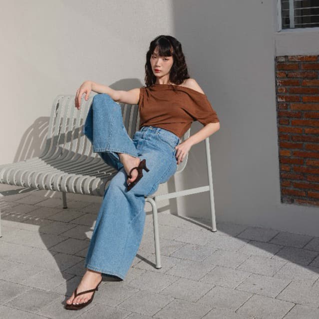 TACHA Alexa sandals รองเท้าหูหนีบหนังกลับ ส้น 1.5 นิ้ว รูปที่ 7
