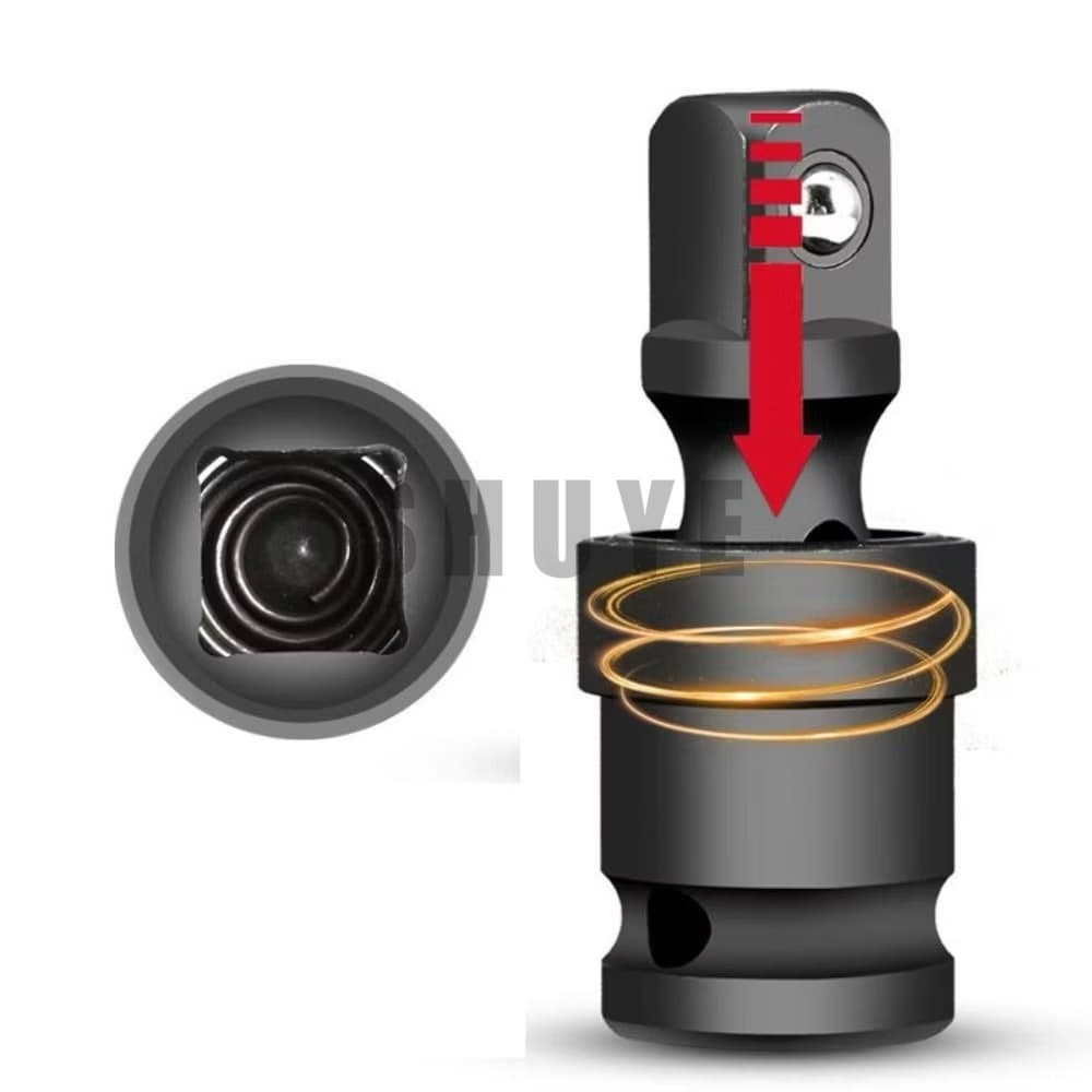 บล็อกข้ออ่อน ข้ออ่อนลม บล็อกข้อต่ออ่อน อะแดปเตอร์ข้ออ่อน 1/2" 360° รูปที่ 4