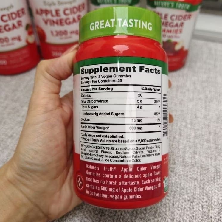 !!!Nature's Truth Apple Cider Vinegar แบบแคปซูล และ Gummies จากอเมริกา แท้ 100% รูปที่ 7