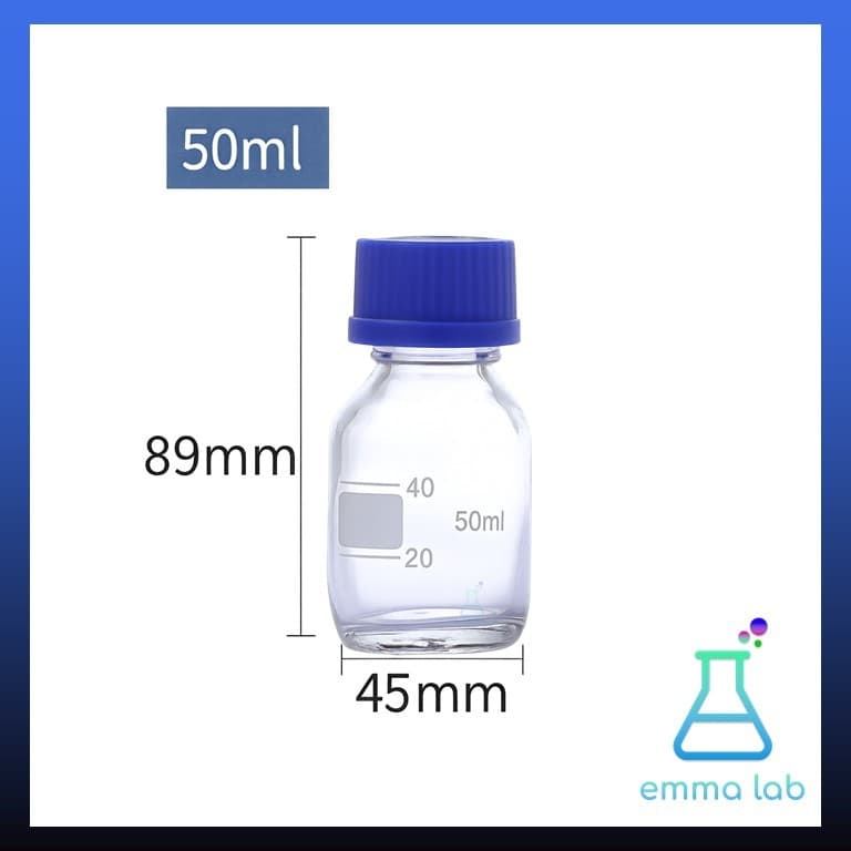 ขวดแก้ว ขวดสารเคมี แบบฝาเกลียว ขนาด 250, 500,1000,2000ml, Duran Bottle / Reagent bottle, Glass Laboratory Bottle, Glass รูปที่ 5
