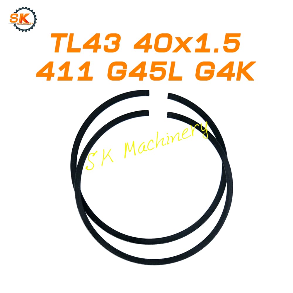 แหวนลูกสูบ TU26 34F 260 328 G3K 411 G4K G45L TL33 TL43 TL52 48F คุณภาพดี ขนาด 33-48มม. สำหรับเครื่องตัดหญ้า เลื่อยยนต์ รูปที่ 8