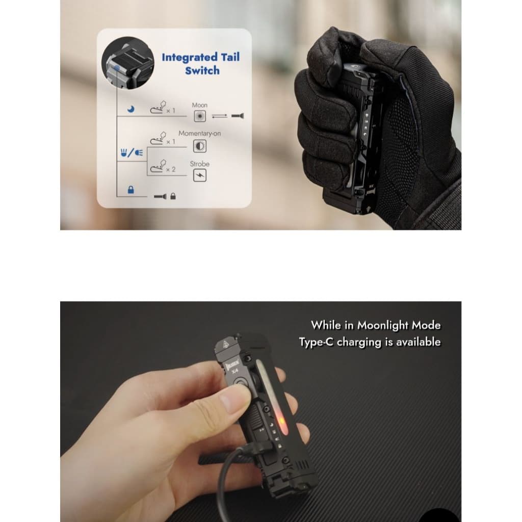 Wuben x4 ไฟฉาย EDC Tactical รุ่นใหม่ล่าสุด รูปที่ 8