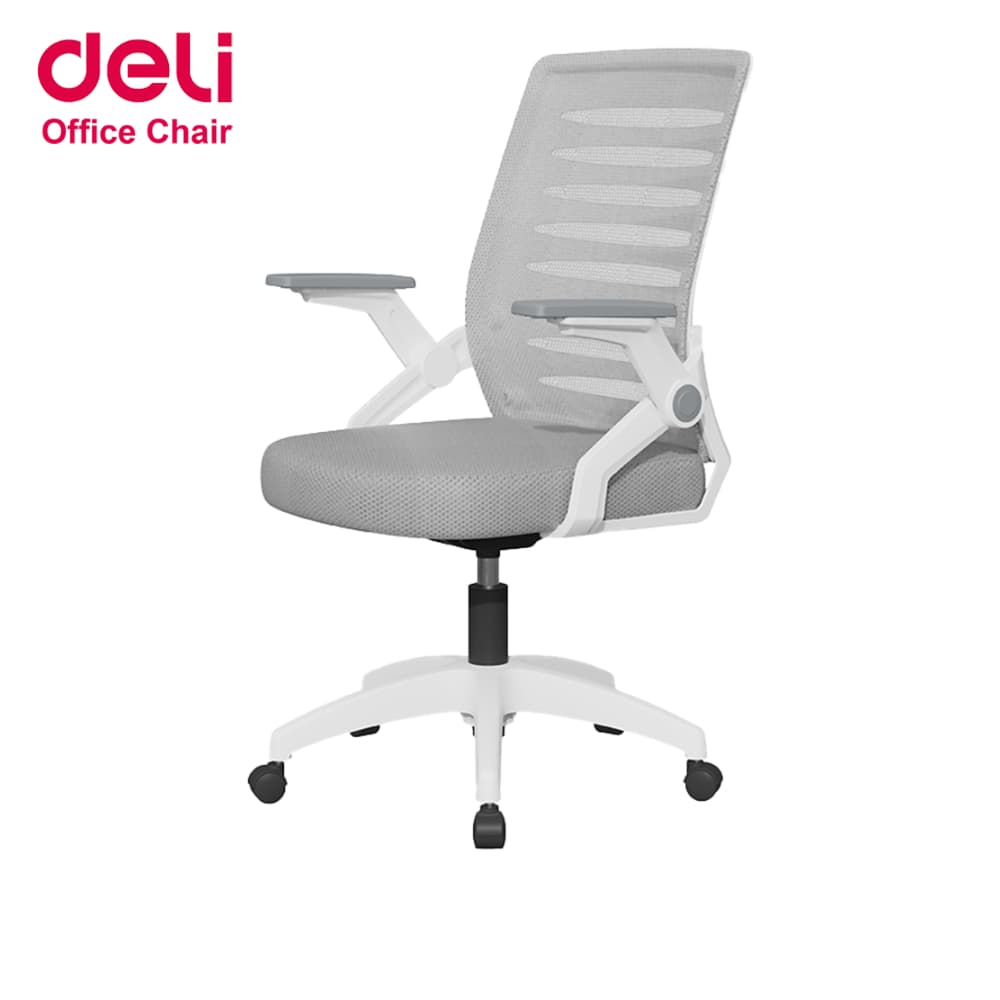 Deli เก้าอี้ทำงาน เก้าอี้สำนักงาน หมุนได้360องศา ขึ้นลง10cm เบาะเสริมสุขภาพดี Office Chair รูปที่ 1
