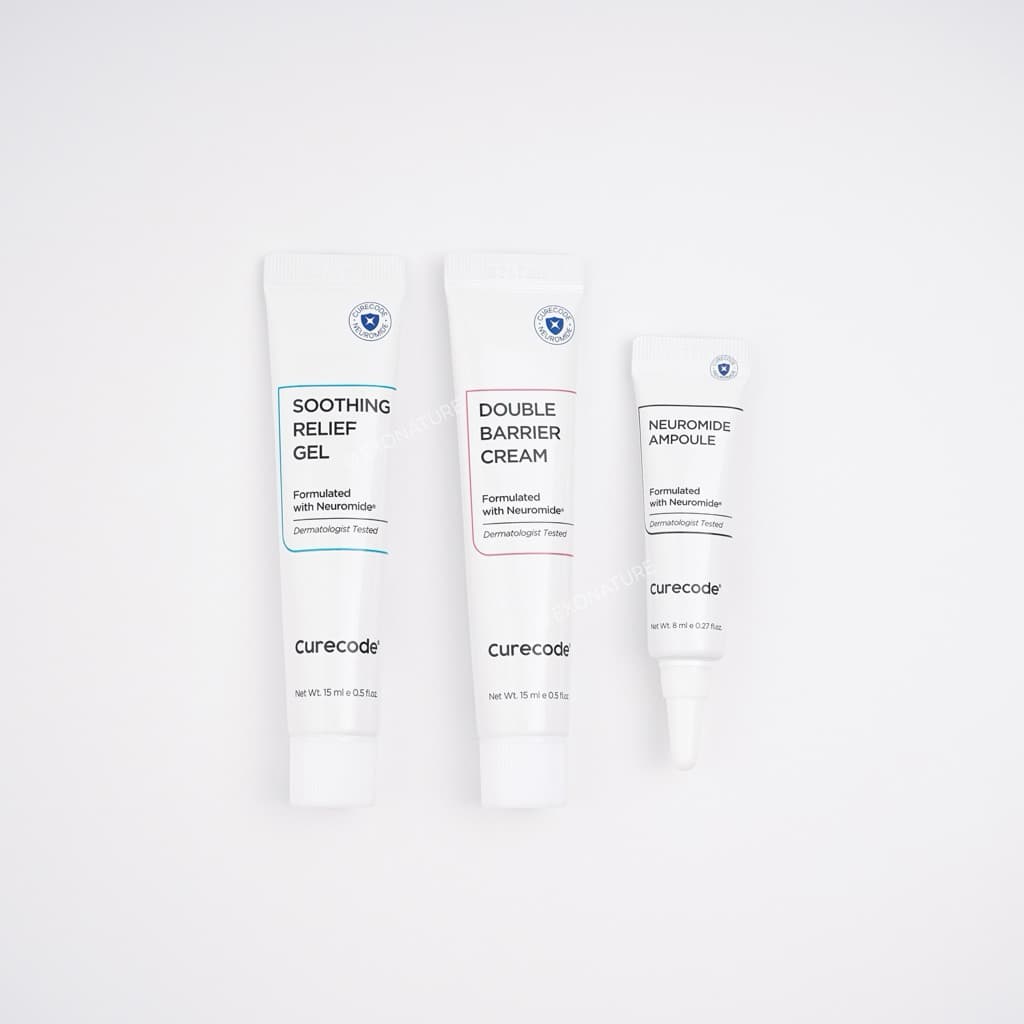 ของแท้ • Curecode Soothing Relief Gel 15ml / Neuromide Ampoule 8ml / Double Barrier Cream 15ml รูปที่ 1