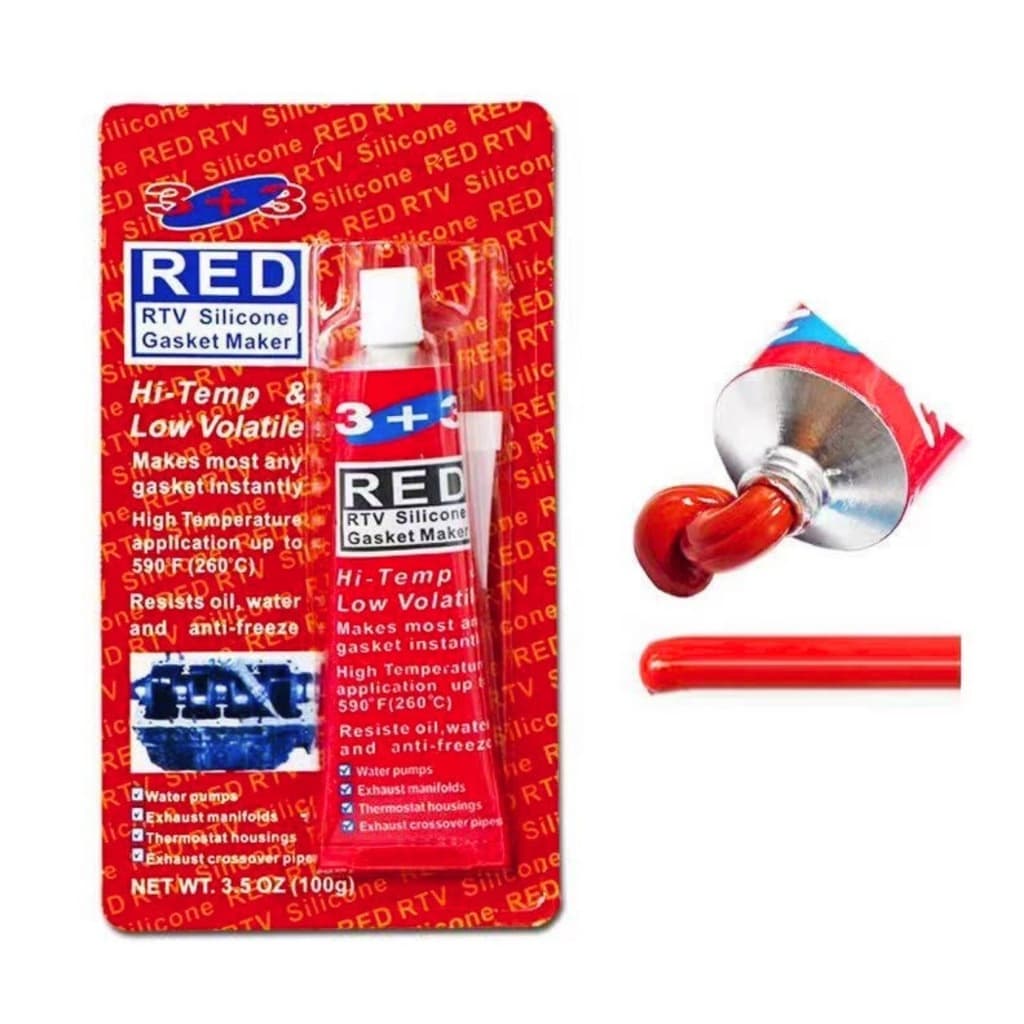 กาวทาปะเก็น แดง/น้ำเงิน/เทา/ดำ ซิลิโคน RTV HI-TEMP SILICONE ขนาด 100 กรัม ทนความร้อน 260 องศา ใช้งานได้ดี กาวปะเก็น รูปที่ 2