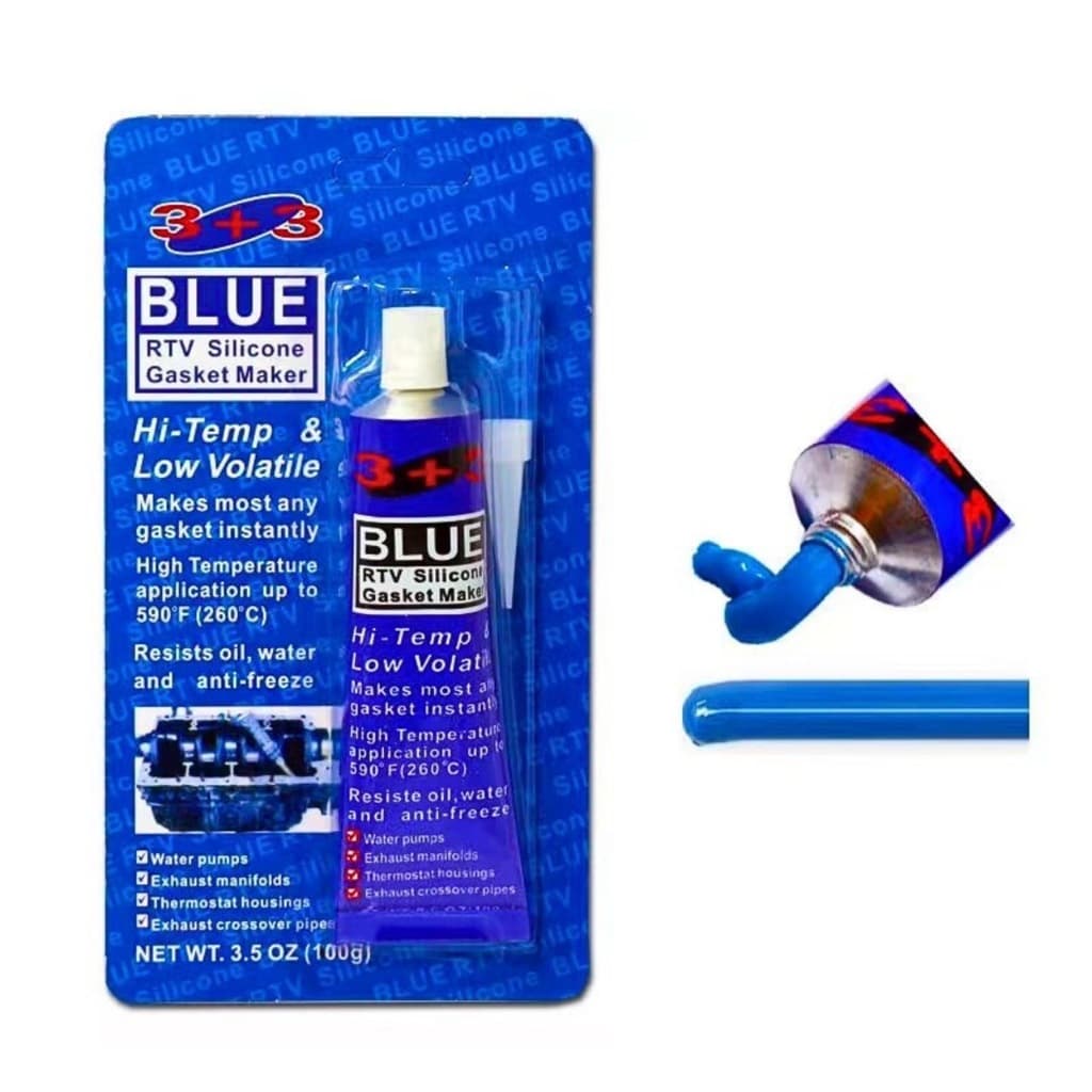 กาวทาปะเก็น แดง/น้ำเงิน/เทา/ดำ ซิลิโคน RTV HI-TEMP SILICONE ขนาด 100 กรัม ทนความร้อน 260 องศา ใช้งานได้ดี กาวปะเก็น รูปที่ 4