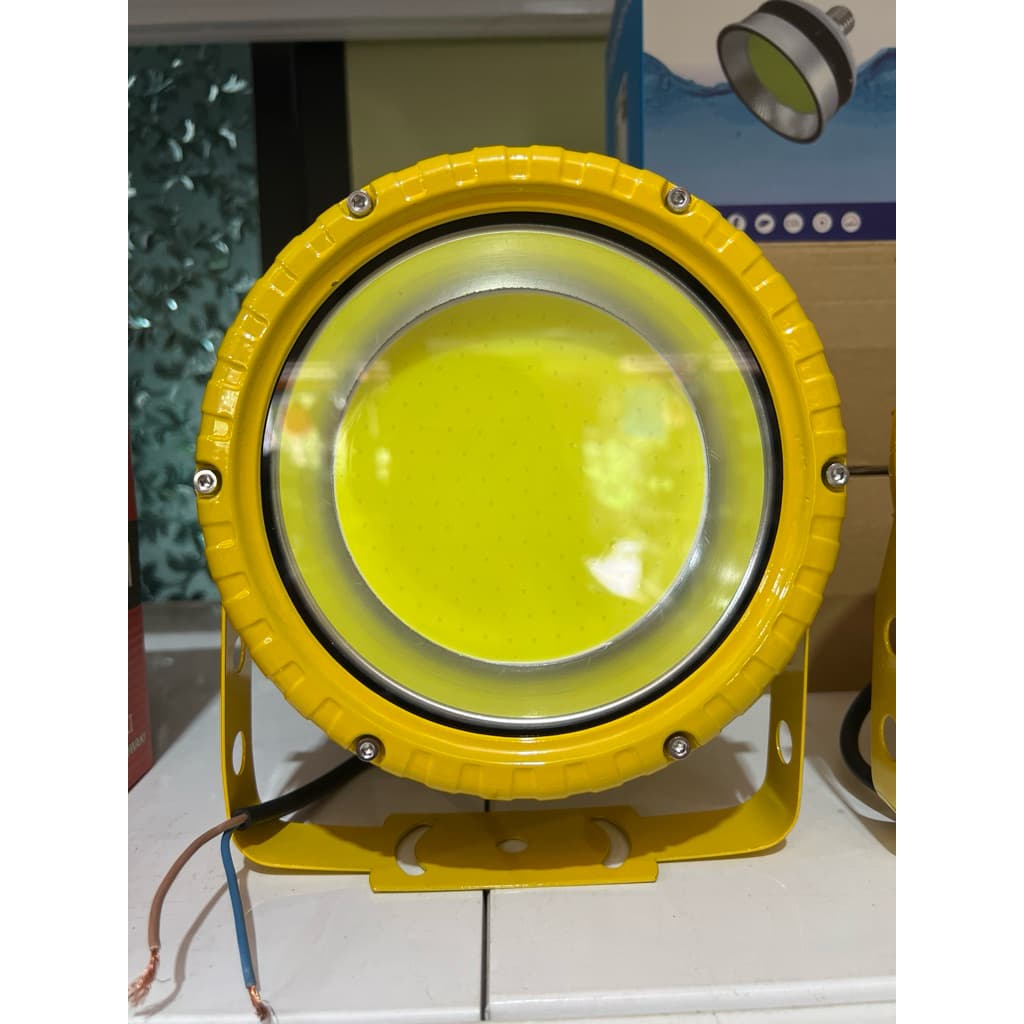 ไฟจอ LED 220v 200w บอดี้เหลืองพร้อมขา ไฟล่อหมึก ไฟตกหมึก รูปที่ 3