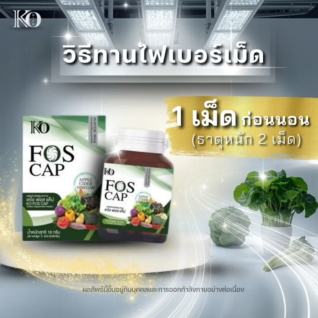 ไฟเบอร์เม็ด FOS CAP เคโอริช Korich รูปที่ 3