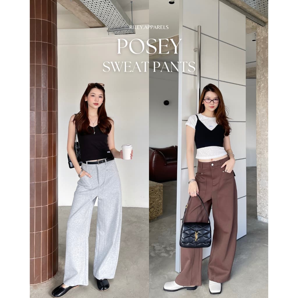 Riley.apparels - Posey sweat pants 9144 รูปที่ 1