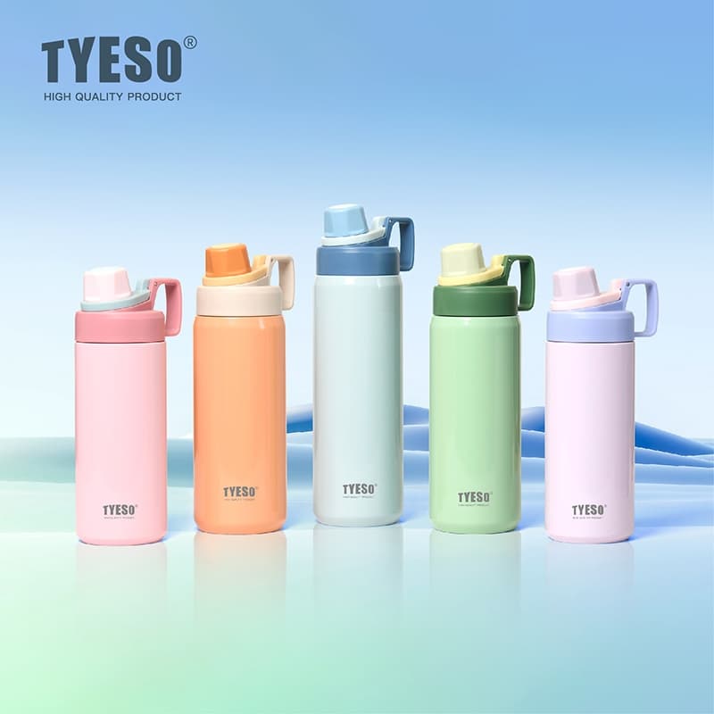 TYESO NEW CUPS 2025 ใหม่ ฉนวนสูญญากาศ 304 ขวดเก็บความเย็นและร้อน 600-900ML รูปที่ 2