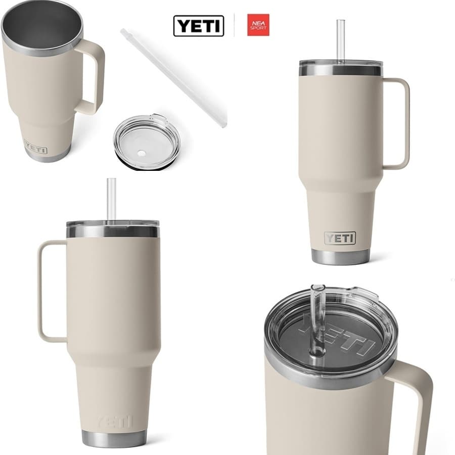 YETI RAMBLER 42 OZ MUG WITH STRAW LID ลิขสิทธิ์แท้ แก้วเก็ยความเย็น เยติ 42 ออนซ์ รูปที่ 7