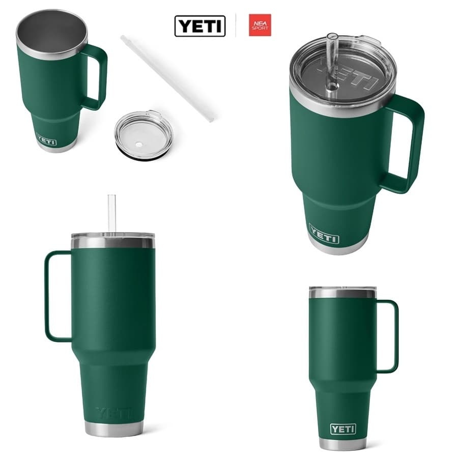 YETI RAMBLER 42 OZ MUG WITH STRAW LID ลิขสิทธิ์แท้ แก้วเก็ยความเย็น เยติ 42 ออนซ์ รูปที่ 8