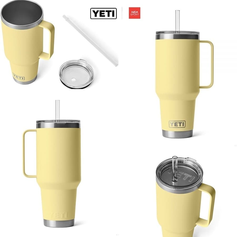 YETI RAMBLER 42 OZ MUG WITH STRAW LID ลิขสิทธิ์แท้ แก้วเก็ยความเย็น เยติ 42 ออนซ์ รูปที่ 4