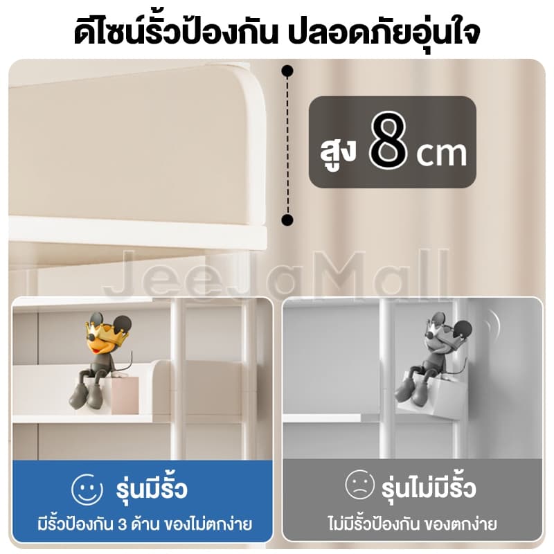 JJMชั้นวางของ ชั้นวางหนังสือ หนา 18mm โครงสร้างเหล็กและไม้ สไตล์โมเดิร์นมินิมอล ไม่มีกลิ่นสารเคมี ติดตั้งง่าย รูปที่ 7