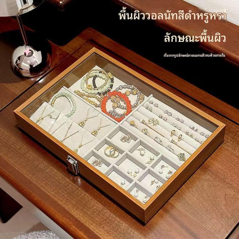 กล่องเครื่องประดับกระจกไม้สำหรับกล่องตก แต่งบ้านตัวเลือกมากมาย และมุมใด ๆ ที่สวยงาม รูปที่ 2
